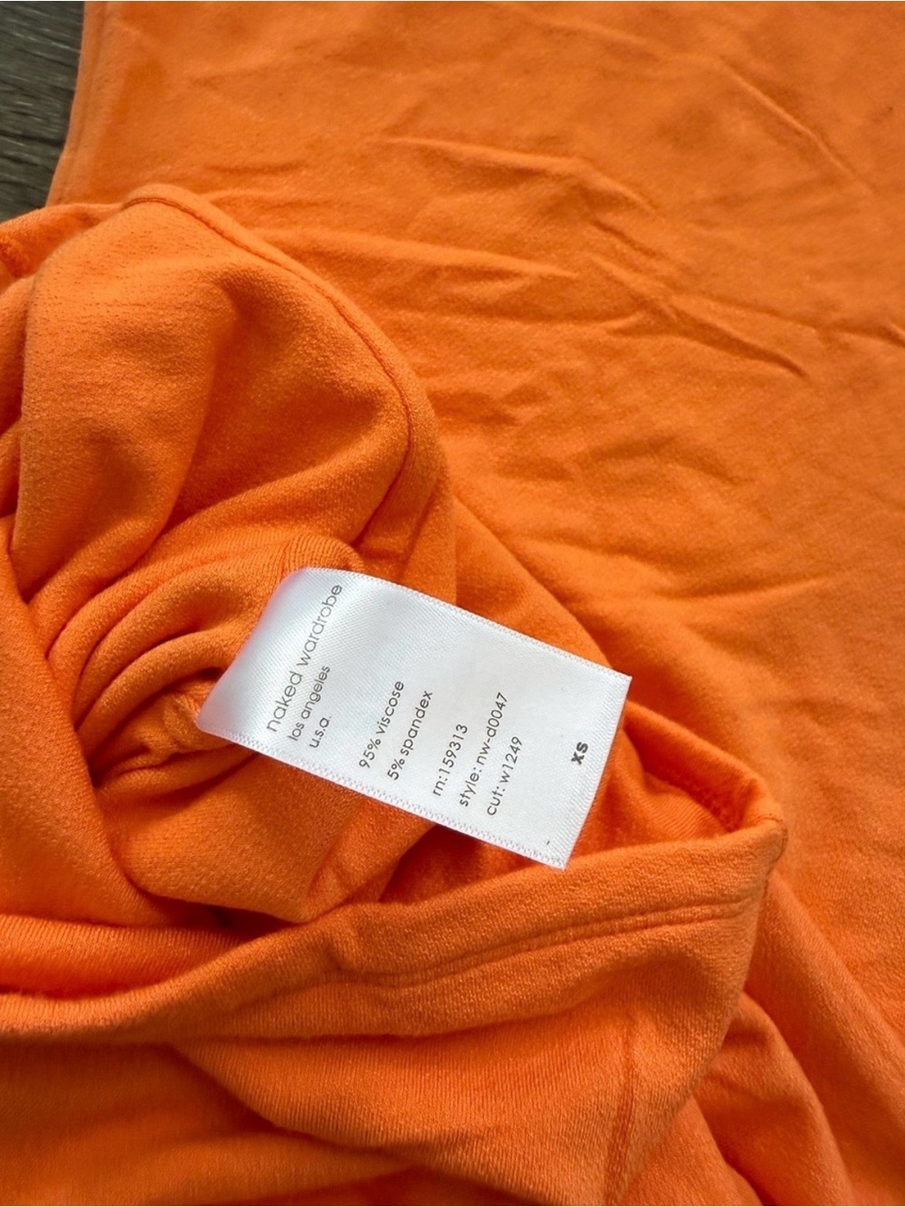 Naked Wardrobe NW Sculpt Tank Mini Dress Orange - Picture 6 of 6